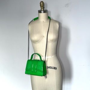Zara Crocodile Green Mini Bag